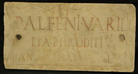 plaque de loculus ; inscription, image 2/2