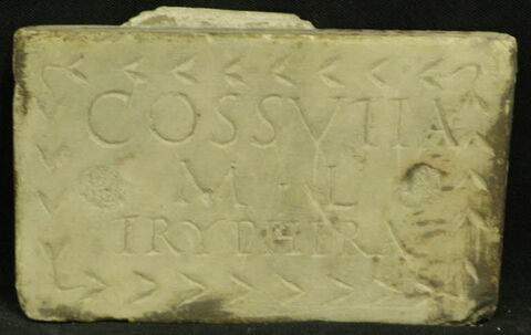 plaque de loculus ; inscription