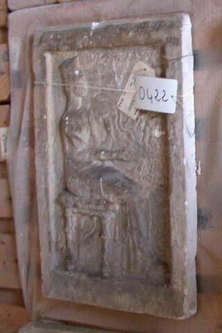 Tirage d’un relief avec une femme assise représentant Hygie (?)