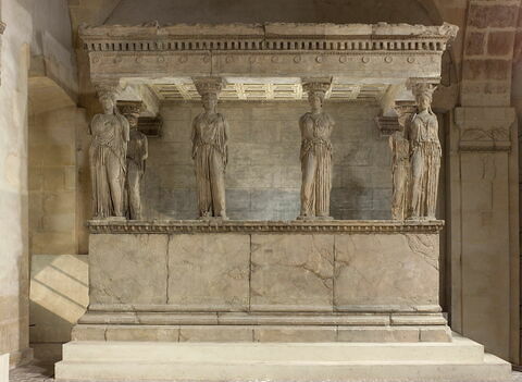 Tirage du baldaquin des caryatides de l'Érechtéion