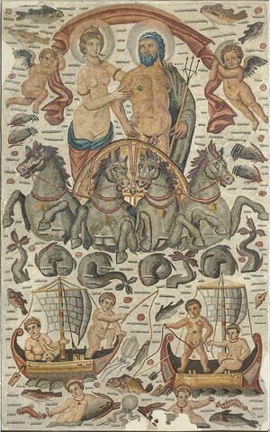 Mosaïque de Neptune et Amphitrite