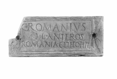 plaque de loculus ; inscription, image 1/1