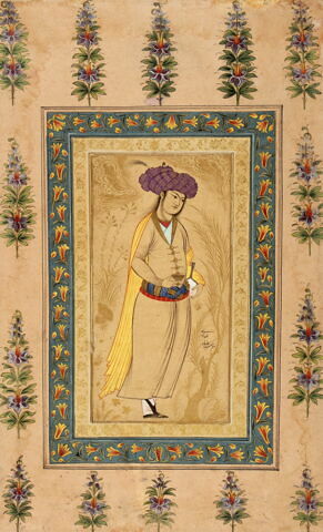 Echanson au turban lilas (page d'album), image 8/9