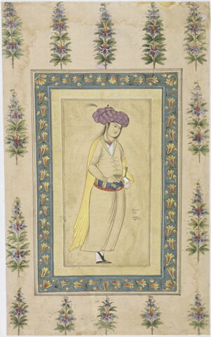 Echanson au turban lilas (page d'album), image 9/9