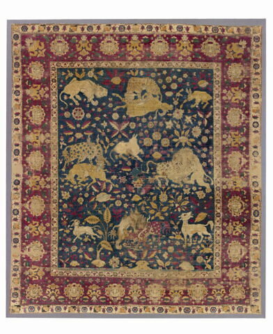 Tapis de trône aux combats d'animaux fantastiques, image 9/19