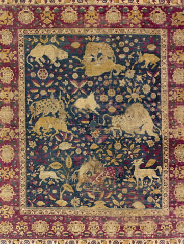 Tapis de trône aux combats d'animaux fantastiques, image 10/19