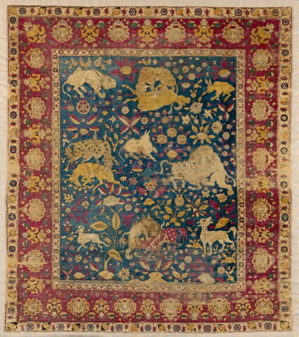 Tapis de trône aux combats d'animaux fantastiques, image 17/19