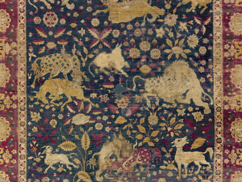 Tapis de trône aux combats d'animaux fantastiques, image 15/19