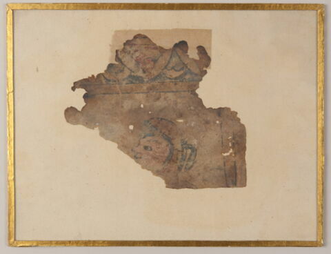 Fragment de peinture : tête d'homme (?)