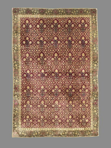 Tapis à treillis floral