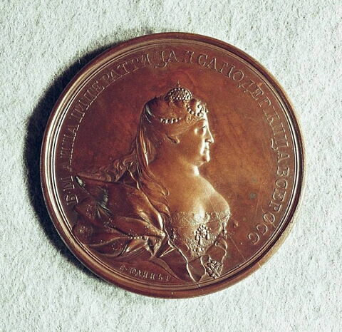 Médaille : Couronnement de l’impératrice Anne, 1730., image 2/2