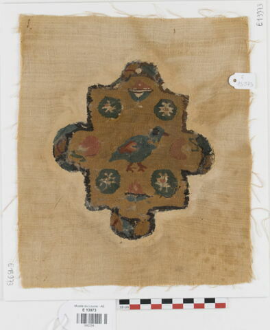 décor de textile ; fragment