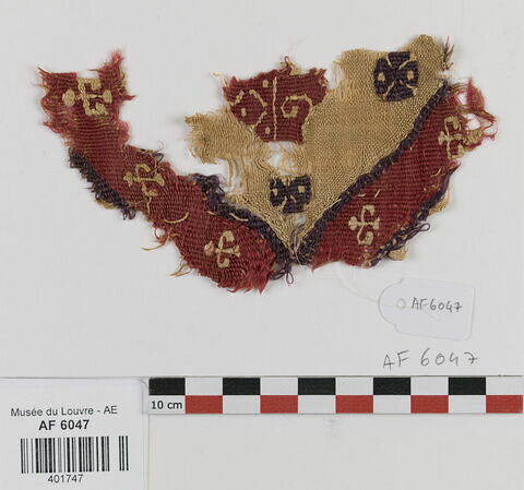 décor de textile ; fragment