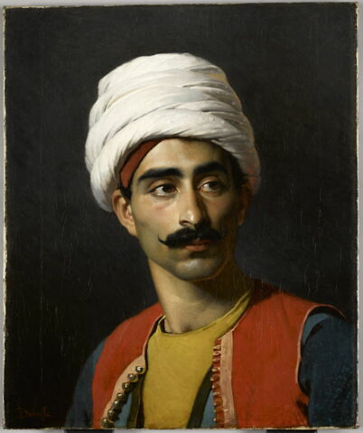 Portrait présumé de Hassan, gardien de la girafe de Charles X