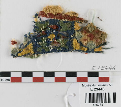 décor de textile ; fragment