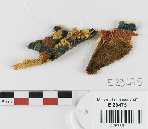 décor de textile ; fragment