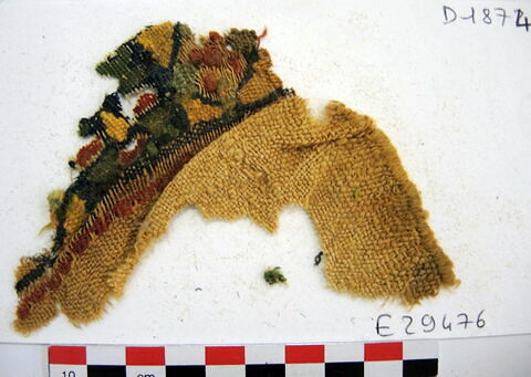 décor de textile ; fragment, image 2/2