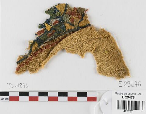 décor de textile ; fragment