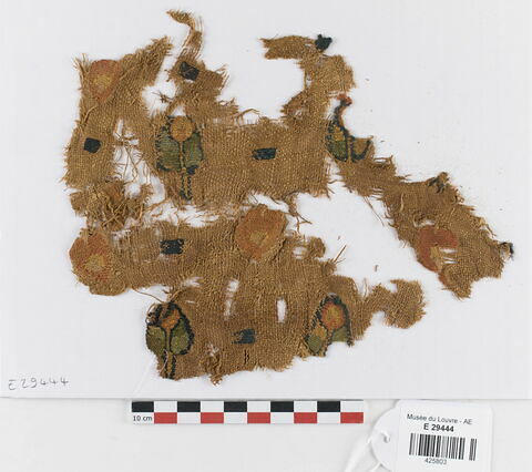 décor de textile ; fragment