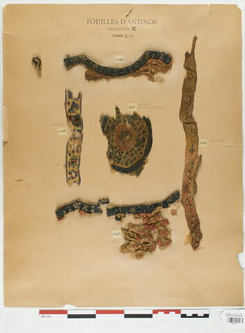 bande décorative d'habillement ; orbiculus ; fragments, image 2/3