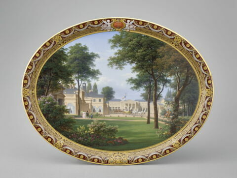 Plateau du déjeuner des Portraits de la famille royale et des Vues de Neuilly