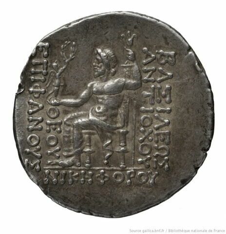 Tétradrachme d'argent d'Antiochos IV Épiphane, image 2/2