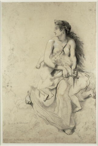 Médée furieuse, d'après Delacroix