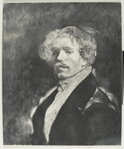 Portrait de Delacroix, d'après l'Autoportrait au gilet vert