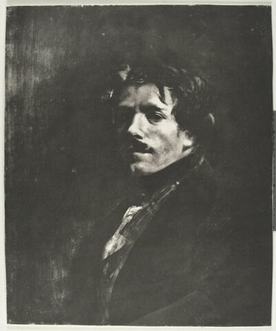 Portrait de Delacroix, d'après l'Autoportrait au gilet vert