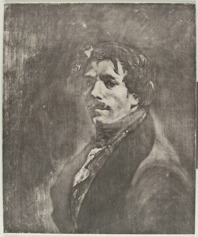 Portrait de Delacroix, d'après l'Autoportrait au gilet vert