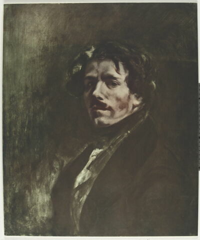 Portrait de Delacroix, d'après l'Autoportrait au gilet vert