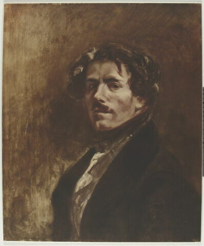 Portrait de Delacroix, d'après l'Autoportrait au gilet vert