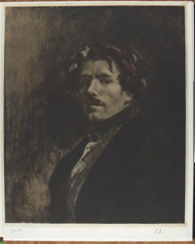 Portrait de Delacroix, d'après l'Autoportrait au gilet vert