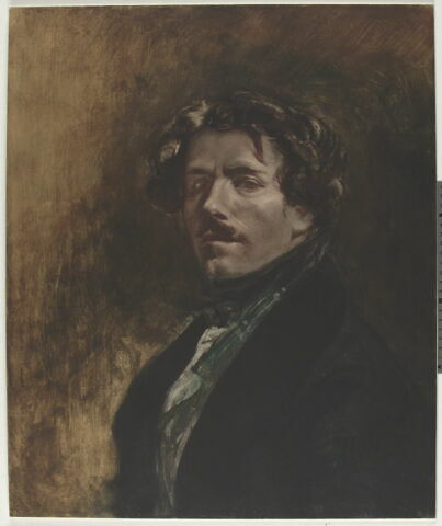 Portrait de Delacroix, d'après l'Autoportrait au gilet vert