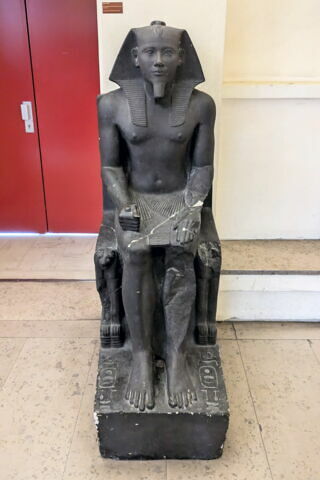 Moulage d'une statue du roi Khéphren (Caire JE 10062) provenant de Giza