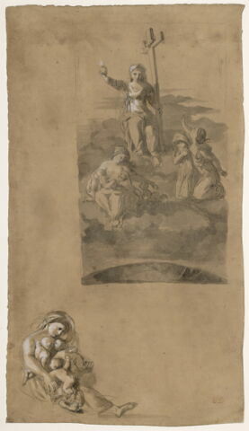 Etude pour la Vierge du Sacré-Coeur