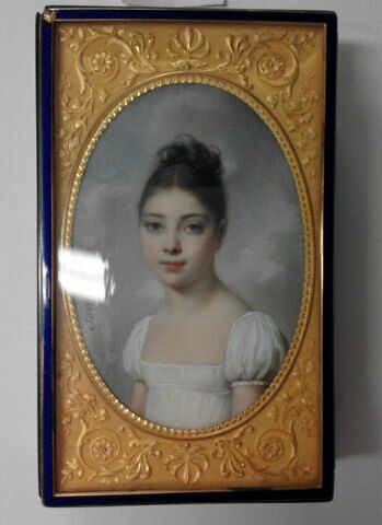 Boîte rectangulaire avec portrait de Charlotte Bonaparte