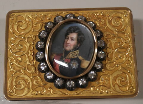 Boîte de présent avec portrait de Louis-Philippe