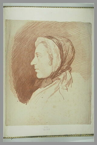 Une tête de femme, vue de profil, image 2/2