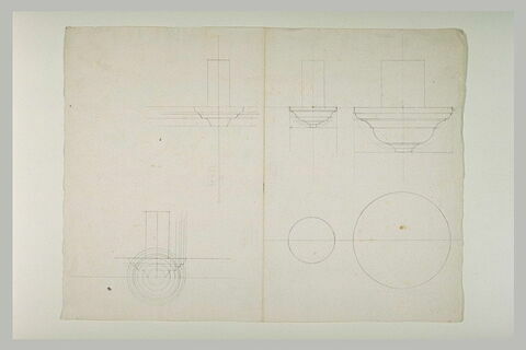 Plans, profils et coupes de rosaces décoratives, image 2/2