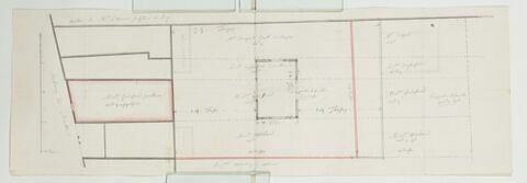 Plan de la parcelle de la fonderie du Roule