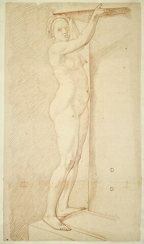 Femme nue, tournée à droite