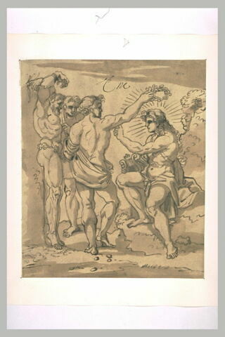 Marsyas supplicié et Apollon couronné