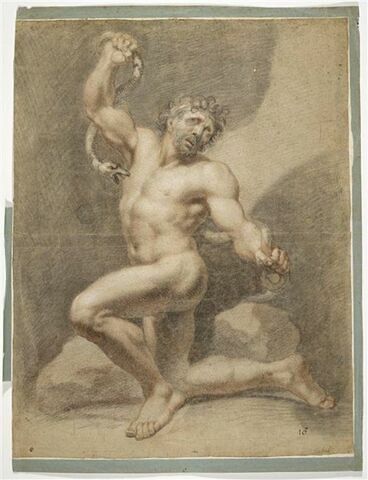 Laocoon combattant un serpent