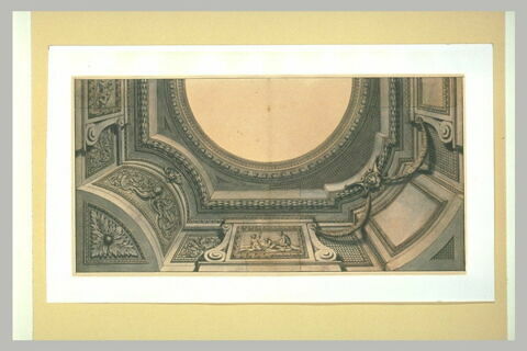 Etude en perspective pour la décoration d'un plafond, image 2/2