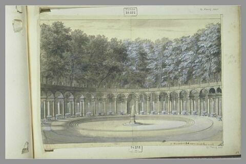 Vue du bassin de la colonnade, à Versailles, image 2/2