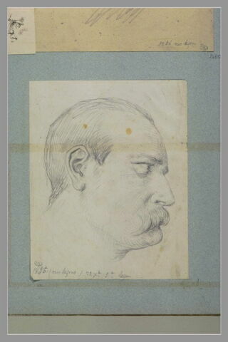 Portrait d'homme, vu de profil