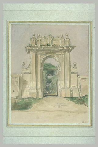 La porte d'entrée de la villa Santucci