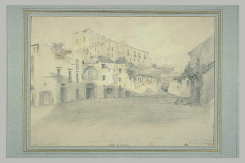 Vue de la maison habitée par le pape Pie IX, à Gaeta