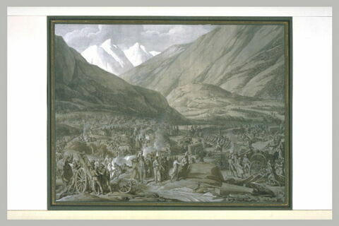 Le passage du mont Saint-Bernard : bivouac au bourg Saint-Pierre, image 2/2